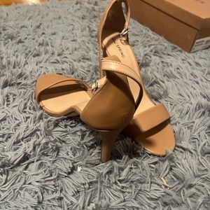 Used Call It Spring Tan Heels size 10
